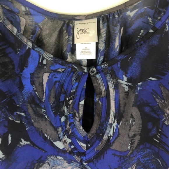 Just My Size Tops - Just My Size Sheer Blouse Sz 3X